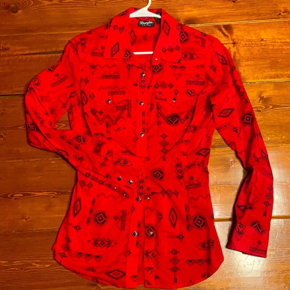Wrangler women’s small snap up western shirt